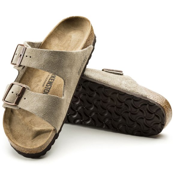 Birkenstock Arizona Suede Leather Taupe - Picture 3 of 4
